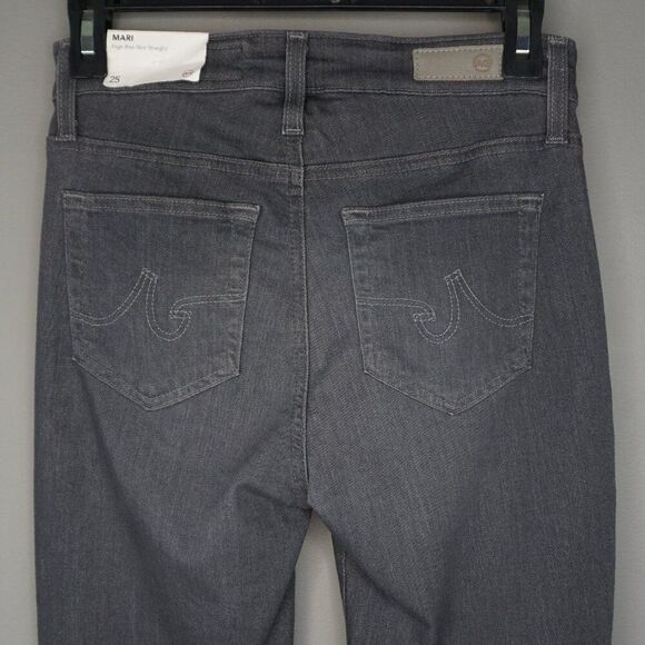 New Adriano Goldschmied Mari High Rise Slim Straight Jeans in Smoky Dust sz 25 - Picture 9 of 15